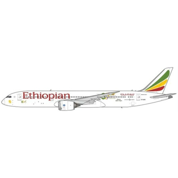 Boeing 787-9 Dreamliner Ethiopian Airlines 80 Years ET-AXS w/Antenna