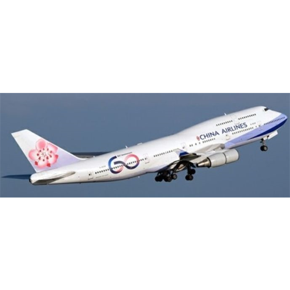Boeing 747-400 China Airlines 60th Anniversary B-18210 with Antenna