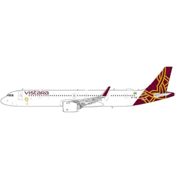 Airbus A321NEO Vistara VT-TVB w/Antenna (Limited 180pcs)