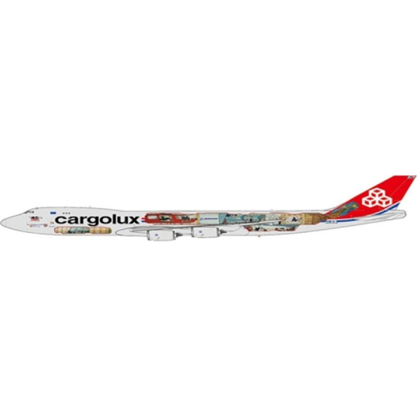 Boeing 747-8F Cargolux Cutaway Livery Interactive Series LX-VCM w/Antenna