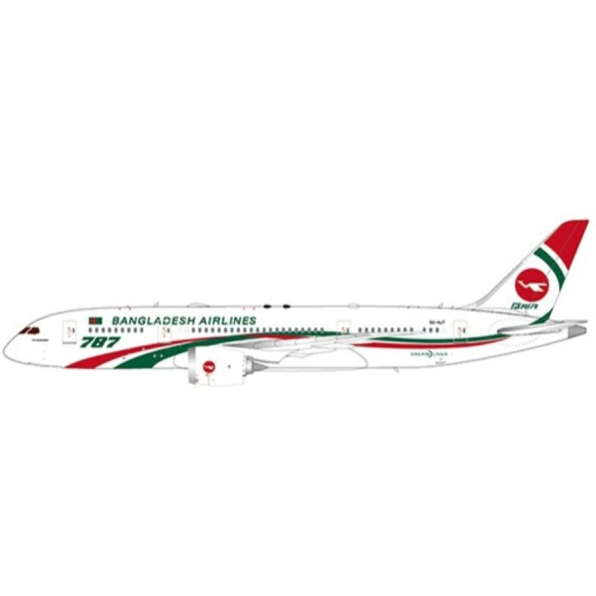 Boeing 787-8 Dreamliner Biman Bangladesh Airlines S2-AJT with Antenna (130pcs)