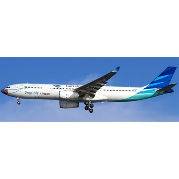 Airbus A330-300 Garuda Indonesia Mask On PK-GHC with Antenna