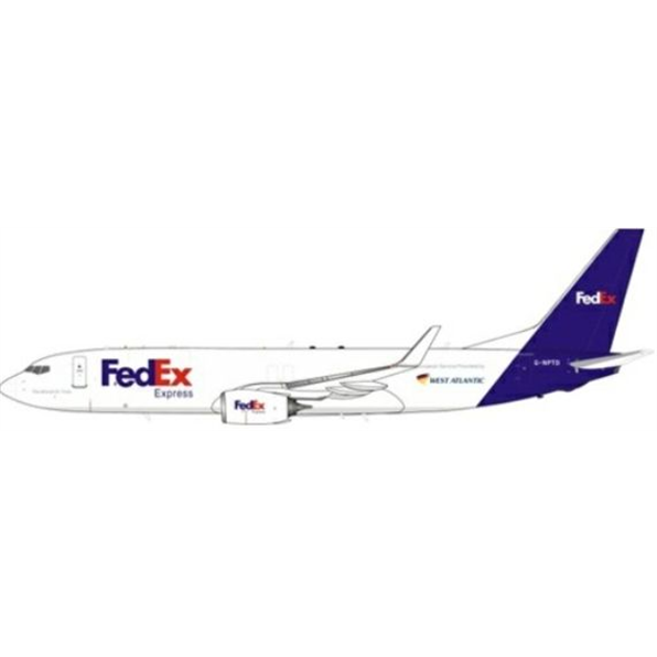 Boeing 737-83N(BCF) West Atalantic (Fedex) G-NPTD with Stand