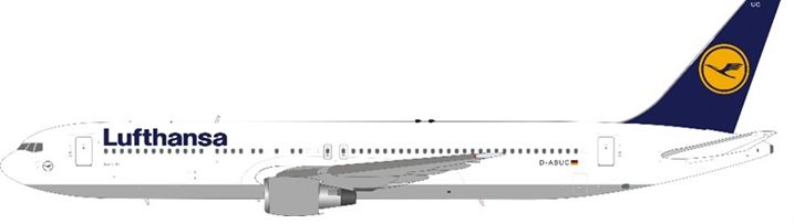 Er Lufthansa Reg D-Abuc mit Ständer J Fox JF7673001 1/200 Boeing 767-300 