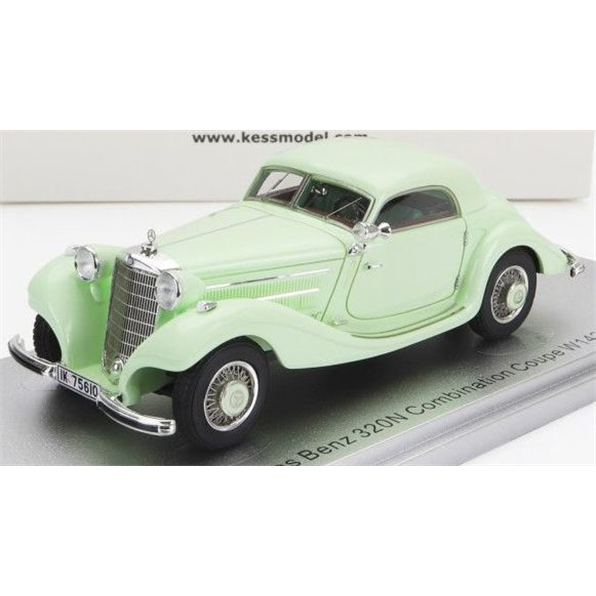 Mercedes Benz - 320W (W142) Combination Coupe 1938 - V.Light Green - 250pcs Ltd