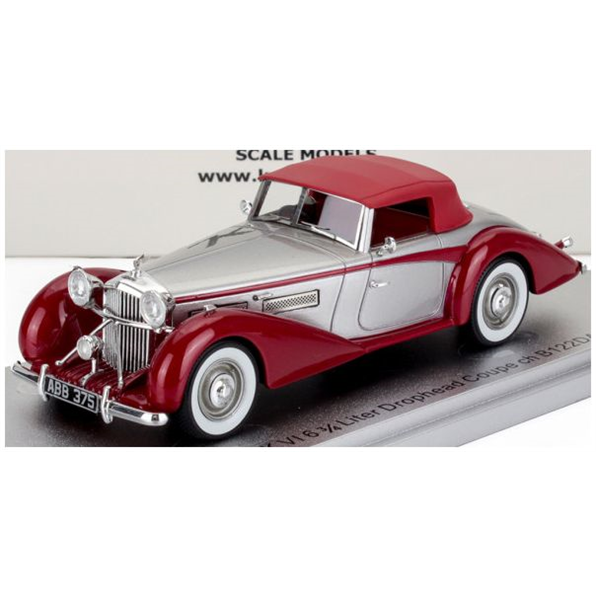 Bentley MKVI Drophead ch.B122DA Coupe Cabrio Closed 1949 Silver/Red