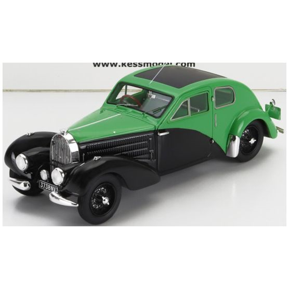 Bugatti 57C s/n.57335 Coupe Aerodynamique Green/Black Closed Roof 1938