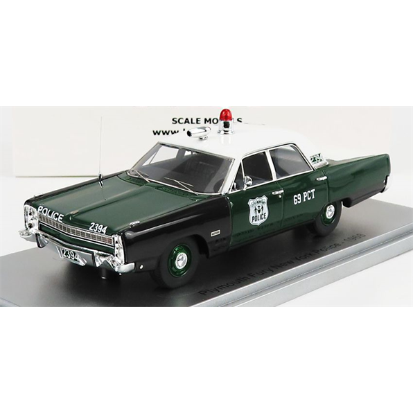 Plymouth Fury 4-Door Sedan New York Police 1968