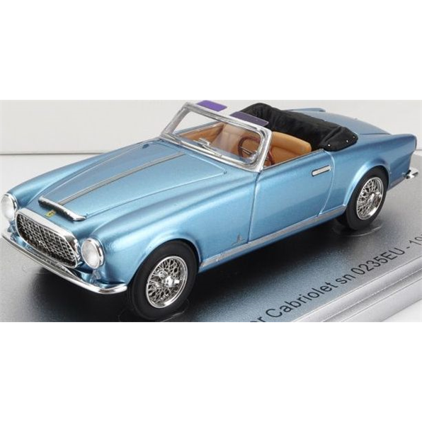 Ferrari 212 Inter sn0235EU Blue Cabriolet Top Down 1952