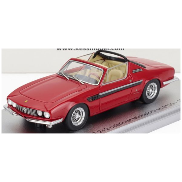 Ferrari 330 GT 2+2 sn.6109 Red/Black Michelotti Cabriolet Open 1964