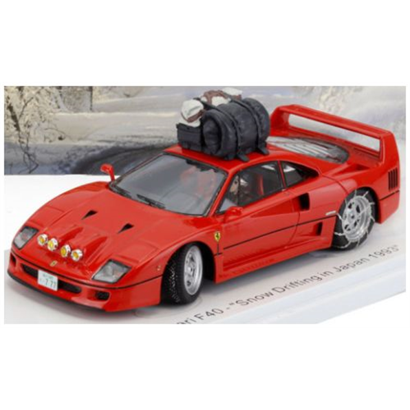 Ferrari F40 Snow Drifting in Japan w/Driver 1993