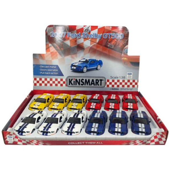 Ford Shelby GT500 2007 (12pcs) (3 x Yellow/3 x Red/3 x White/3 x Blue)