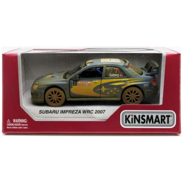 Subaru Impreza WRC #7 Solberg Blue/Yellow Post Race Weathered (Window Box)