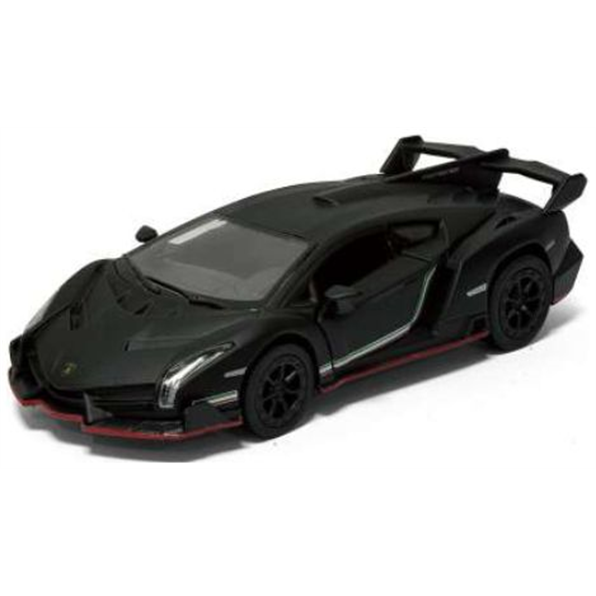 Lamborghini Veneno Matt Black (Window Box)