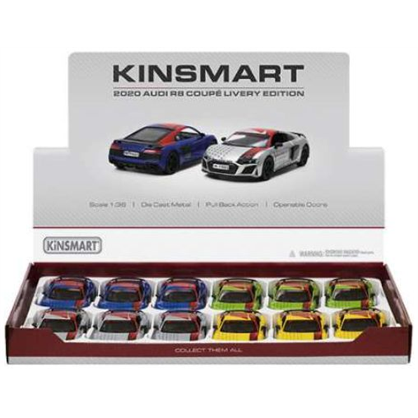 Audi R8 Coupe Tuning (12pcs) (3 x Green/3 x Blue/3 x Yellow/3 x White)