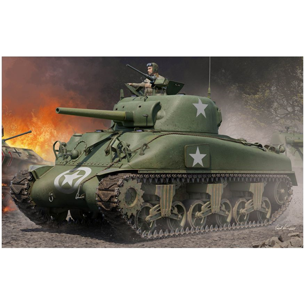M4A1 Sherman WWII Medium Tank (Cast Hull) Late US
