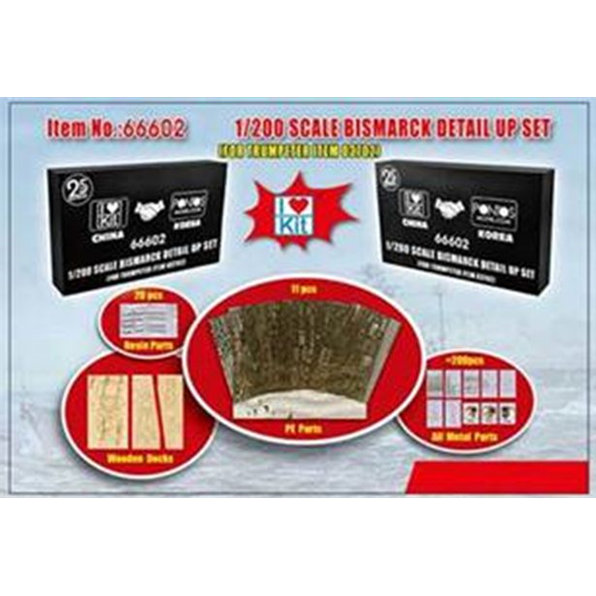 Detail Up Set for Trumpeter 1/200 Bismarck