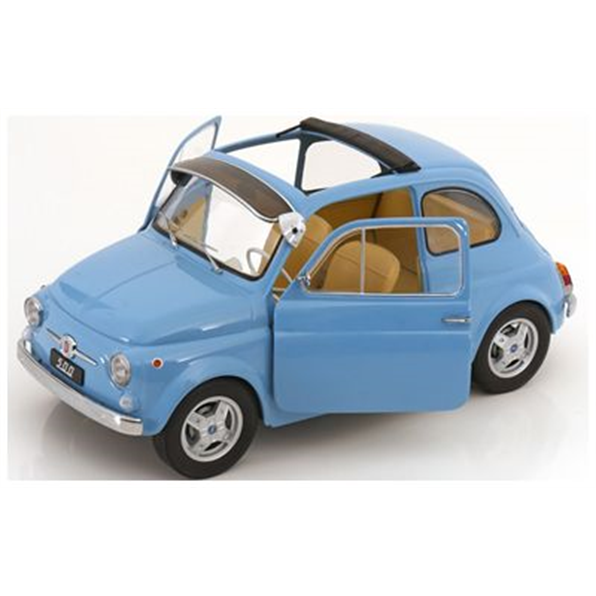 Fiat 500 F Custom w/Abarth Rims/Removable Roof/Opening Doors 1968 Light Blue