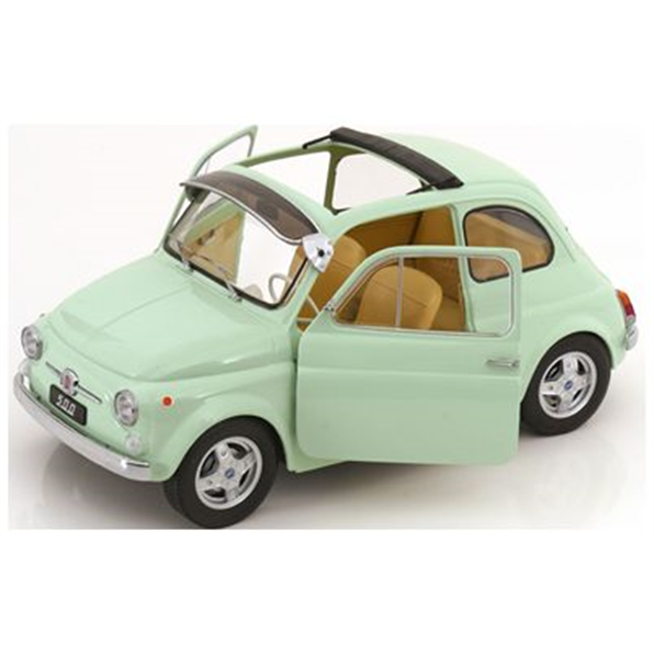 Fiat 500 F Custom w/Abarth Rims/Removable Roof/Opening Doors 1968 Mint Green