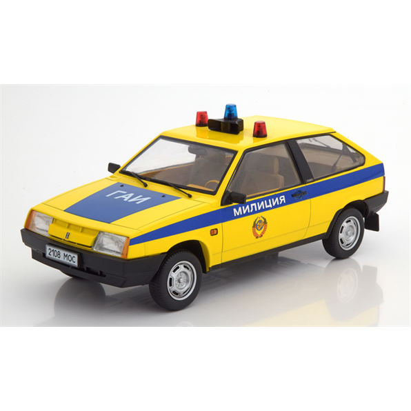 Lada Samara 1984 Russian Police  yell/blue Limited Edition 250 pcs
