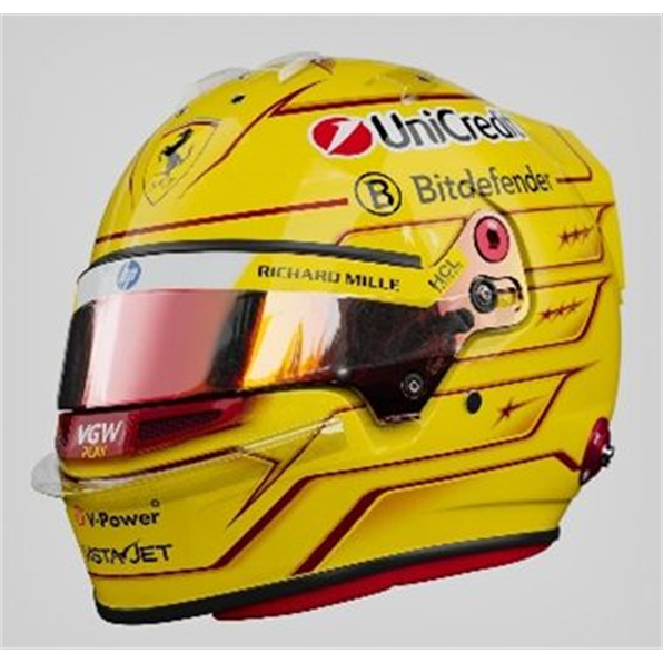 Lewis Hamilton Helmet Scuderia Ferrari HP Fiorano Test 2025