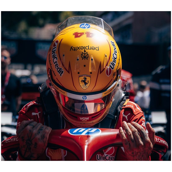 Lewis Hamilton Scuderia Ferrari HP Monaco GP 2025 Helmet