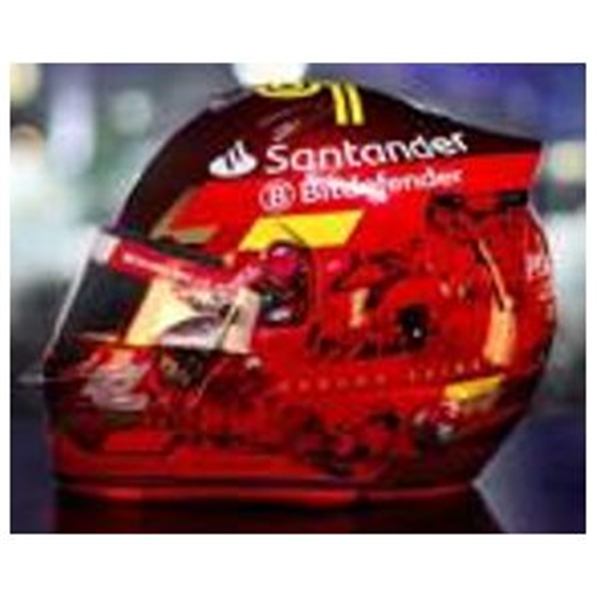 Carlos Sainz Abu Dhabi GP 2024 Helmet