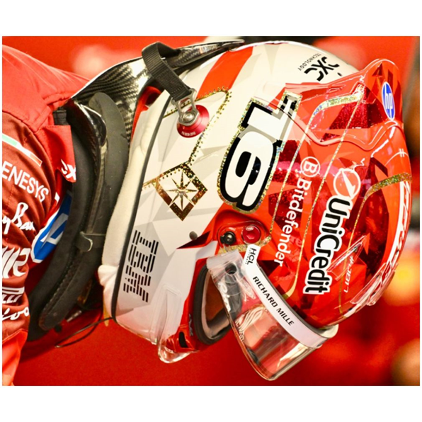 Charles Leclerc Helmet Scuderia Ferrari HP Las Vegas GP 2025