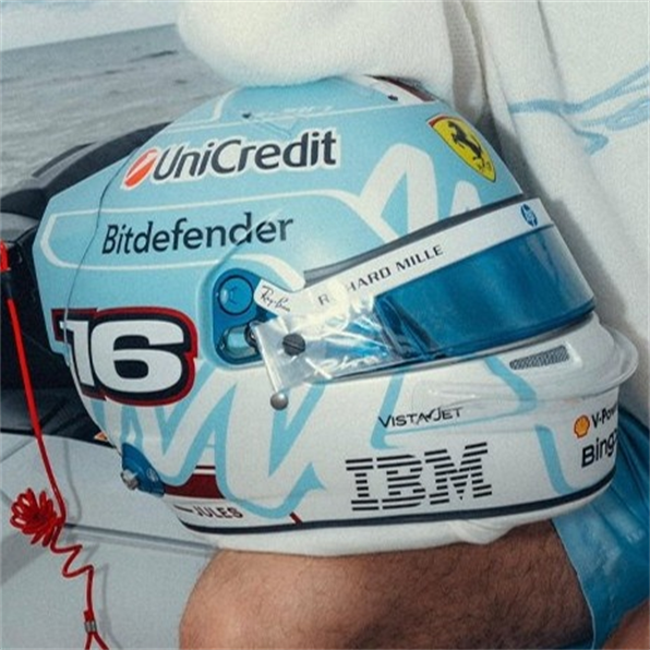 Charles Leclerc Miami GP 2026 Helmet