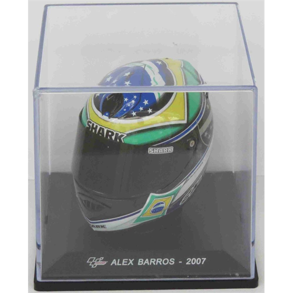 Alex Barros - 2007 (last race) 1:5th Scale MotoGP Helmet