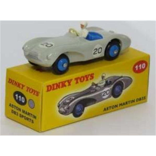 A. Martin DB3S Sports (110)- Grey Atlas reproduced 'Dinky'