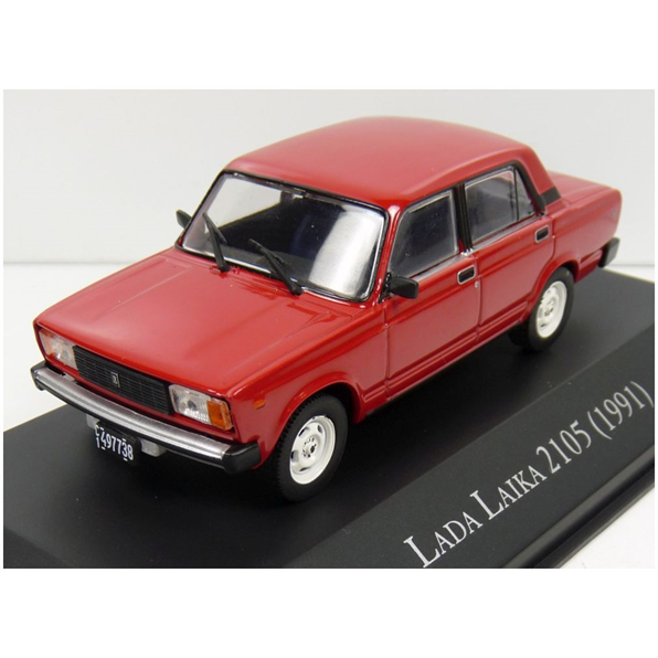 Lada Laika 2105 Red - Ral 3002 1991 Unforgetable cars - Argentina