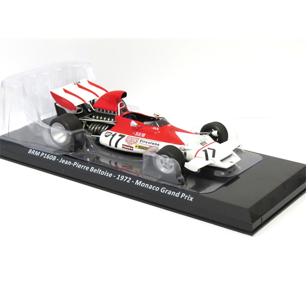 BRM P160B Jean-Pierre Beltoise 1972 Monaco Grand Prix - 1:24 F1 - Blister Packaging