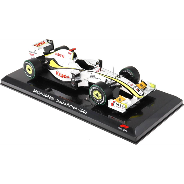 Brawn GP 01 - Jenson Button - 2009 1:24 F1 - Blister Packaging