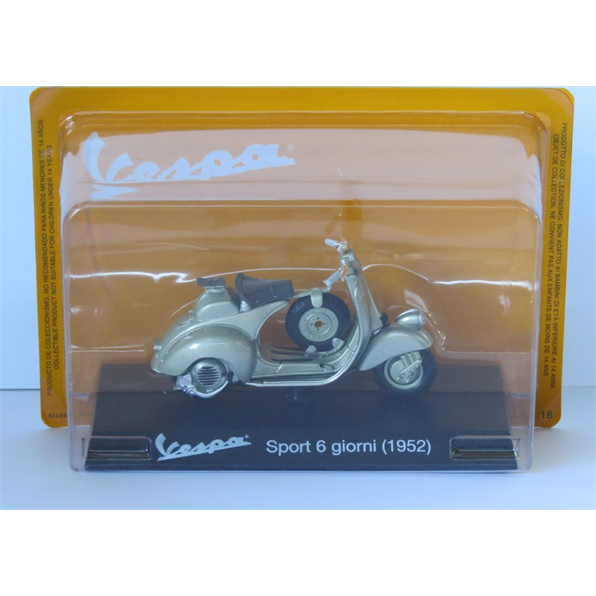 Vespa Sport 6 GIORNI - 1952 Vespa Collection in 1:18