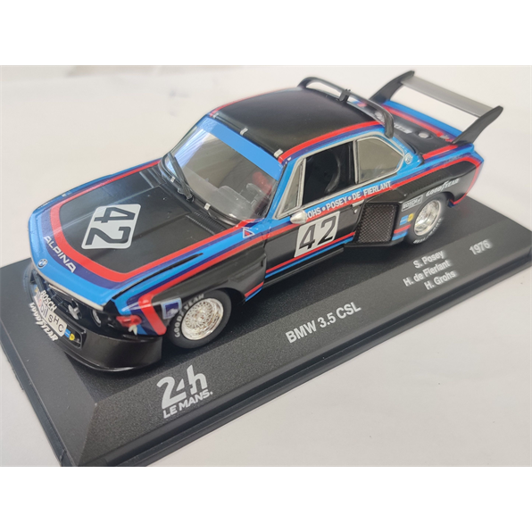 BMW 3.5 CSL - 1976 (Black) CRACKED CASES - Le Mans Collection