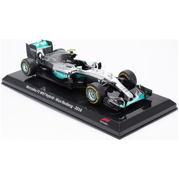 Mercedes F1 W07 Hybrid - Nico Rosberg 2016 Cased - 1:24th Scale F1 Collection