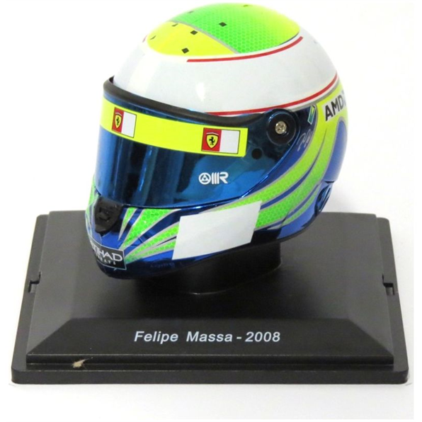 Felipe Massa 2008 Ferrari F1 Helmet Collection 1:5 - Cased
