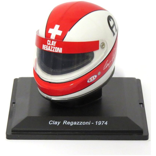 Clay Regazzoni - 1974 Ferrari F1 Helmet Collection 1:5 - Cased