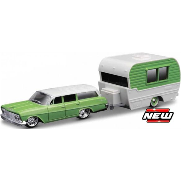 Chevrolet Biscayne 1962 + Wagon Classic Craft Tow and Go