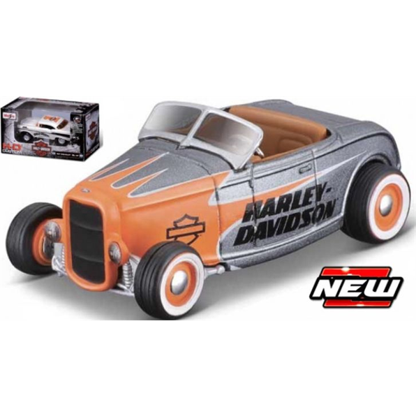 Ford Roadster 1932 Harley Davidson Silver/Orange