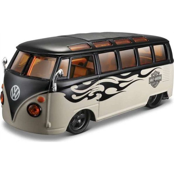Vw T1 Samba Van 'Harley Davidson' - Creme/
