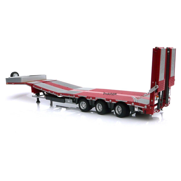 Nooteboom red, low loader Metal grid