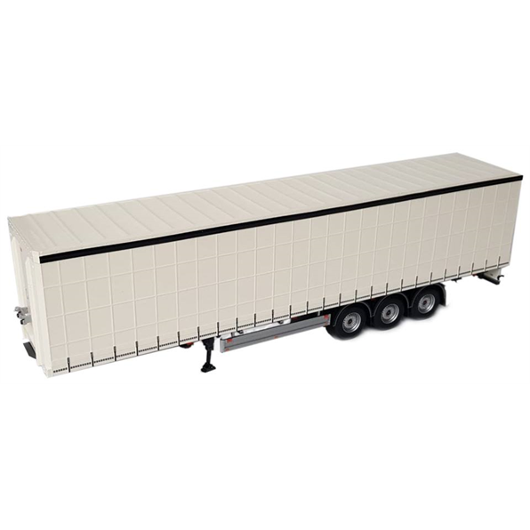 Pacton Curtainside trailer White