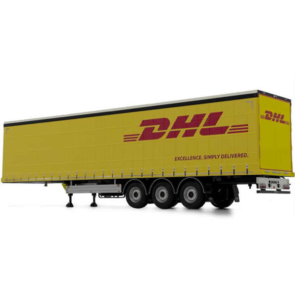 Pacton Curtainsider Trailer Yellow DHL Design