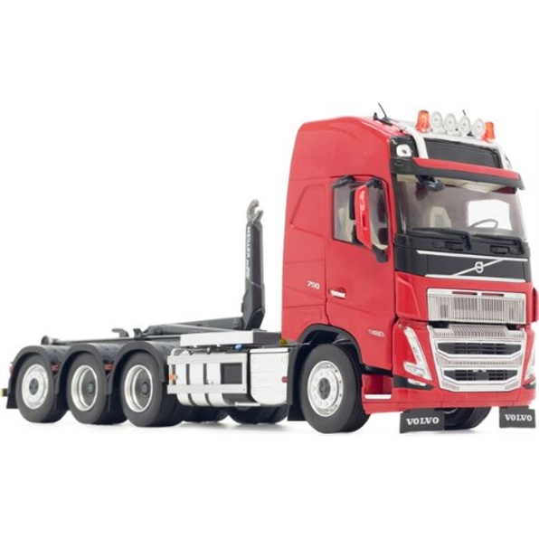 Volvo FH5 Truck w/Meiller Hooklift Clear Red