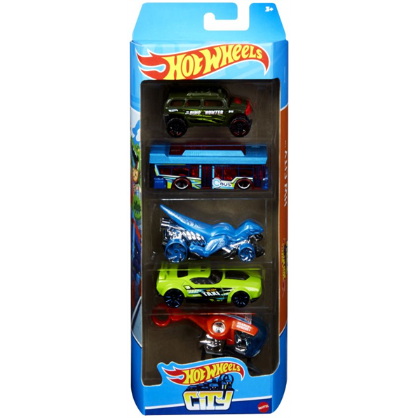 Hot Wheels Basic Car 5 Pack Asst (12pcs)