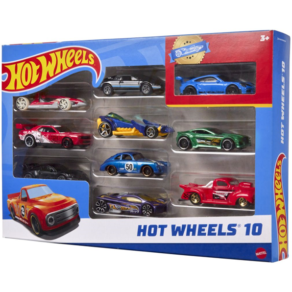 Hot Wheels Basic Car 10 Pack Asst (6pcs)