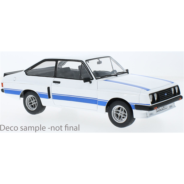 Ford Escort MK II R White with blue bonnet stripes