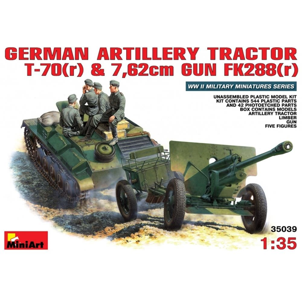 German T-70 Artillery Tractor and 7.62cm Gun